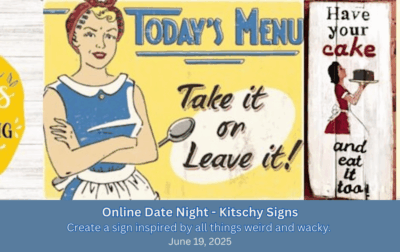 Online Date Night - Kitschy Signs
